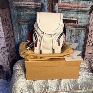 Christian Louboutin small Explorafunk Backpack with box, dust bag, and paperwork